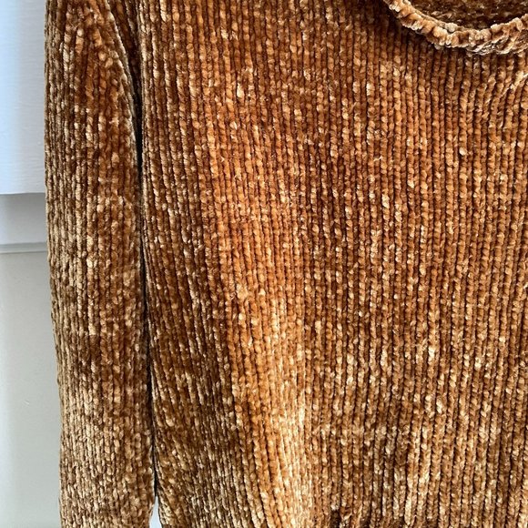 Anthro Philosophy Chenille Goldenrod Sweater - Picture 6 of 7